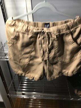 GAP Women's Drawstring Casual Shorts - Beige